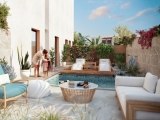 Last 1 bedroom apartment with a private garden in the Lazuli project. Payment plan till the middle of 2028